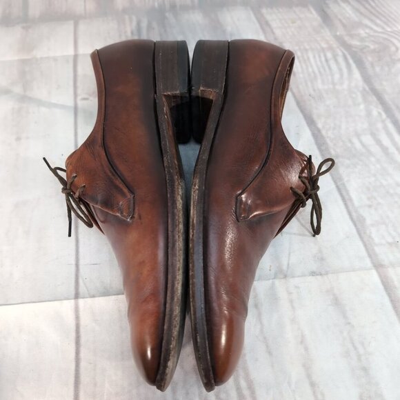 Barker Leather Derby Shoes Men’s 10.5 Brown Made in England Dress Oxfords - Picture 9 of 11